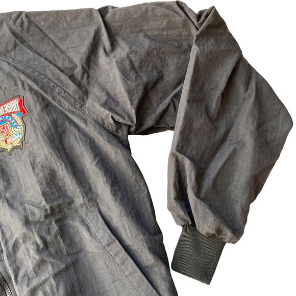NASCAR 50th Anniversary Jacket Men's Medium Hartwell ViaSport Racing Nylon Black - Picture 4 of 9